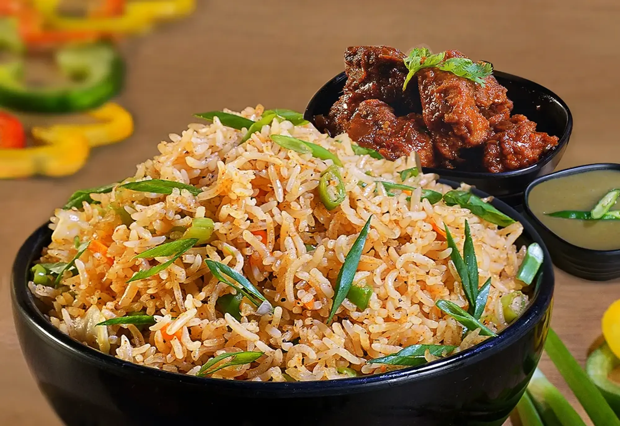 Fried Rice with Gobi 